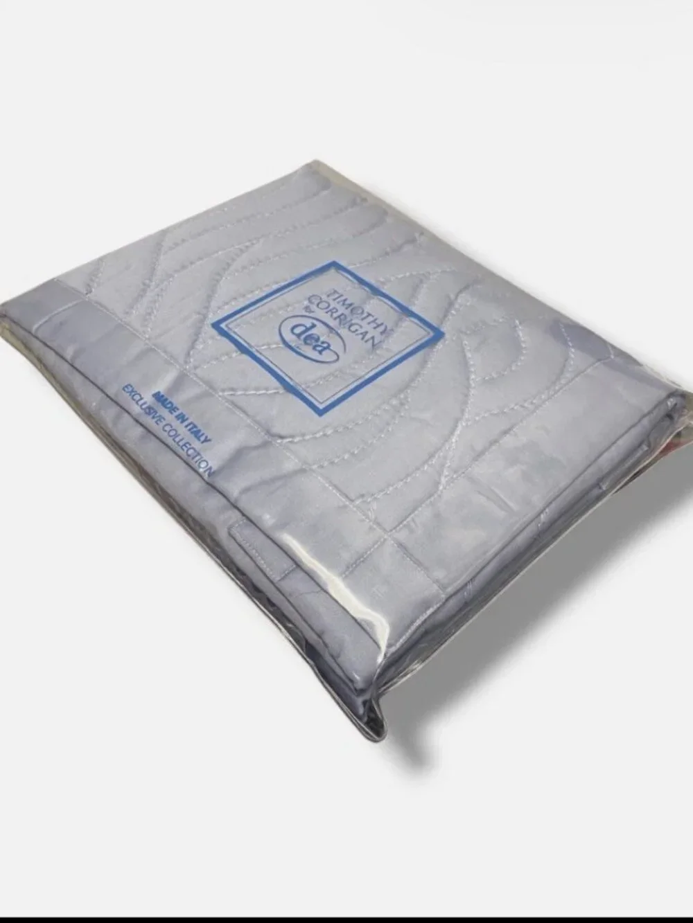 John Robshaw Sagana Quilted Woven Stripe Euro Sham Gray 26